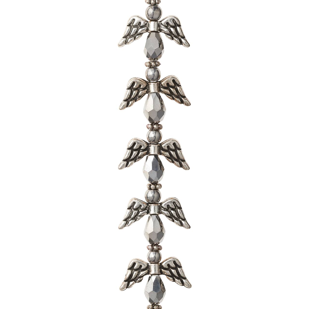 12 Pack: Glass & Metal Angel Beads by Bead Landing™